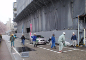 掃除DEあいさつ運動